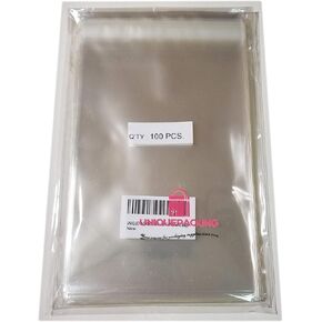 UNIQUEPACKING 100 Pcs 4 3/4 X 6 1/2 Clear A6 Card Resealable Cello/Cellophane Bags in Kuwait