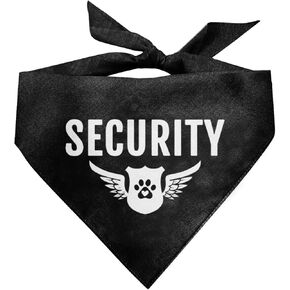 Security Dog Bandana, Dog Bandana, Deep Pink Pet Dog Scarf Accessories, Pet Dog Triangle Scarf, Funny Cute Dog Bandana, Dog Bandana for Small Medium Large Dogs, Gift for Dog Lover (D13)