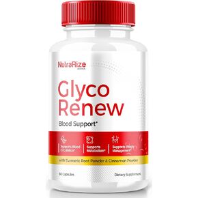 Glyco Renew Pills, All Natural Blood Support Formula, Maximum Strength Supplement to Maintain Stable Levels, Your Journey Towards Healthy Lifestyle, GlycoRenew Reviews (60 Capsules)