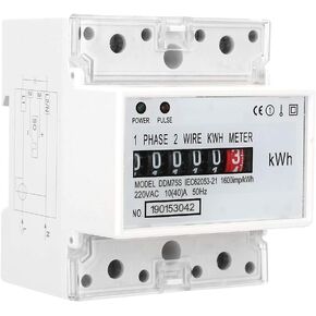 Energy Monitor,Ddm75s 10(40) A Electric Meter Single Phase 4p Led Din Rail Kilowatt Usage Meter 220v/230v 50/60hz Watt Meter