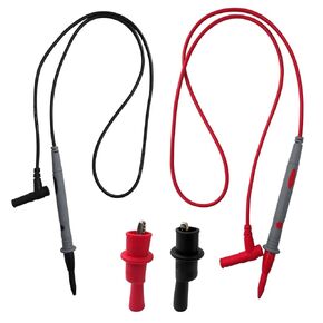 Multimeter Test Lead Kit for Fluke Meter Electrical Alligator Clip Probes Use for Circuit Testing (Red and Black) US Shipping