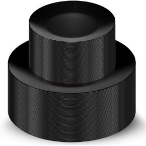 Munfix 100 Black Plastic Plates Set, 50 Pcs 10.25 Inch Plastic Dinner Plates and 50 Pcs 7.5 Inch Plastic Dessert Plates, Elegant Fancy Heavy Duty Disposable Plates for Party, Wedding, Black