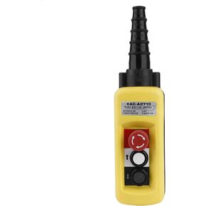 Health Gear Hoist Control System, Crane Chain Hoist Push Button Switch Lifting Pendant Controller with Emergency Stop