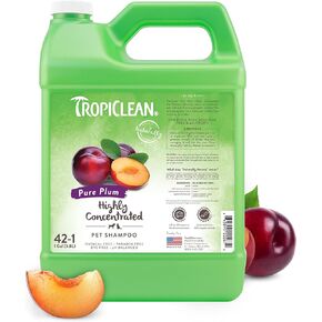 TropiClean Sweet Mandarin High Concentrate Shampoo for Pets | 42:1 Dilution | Professional Grade & Size for Groomers | For Dog and Cats | Made in USA | Deodorizes | Long-Lasting Scent | 1 Gallon