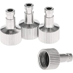محول صمام تعديل مناسب لفك وصلة التوصيل السريع من HUBEST Airbrush مع 5 تركيب ذكر، 1/8" M-F in Kuwait