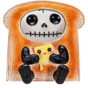 Summit Collection Toasty Figurine Decorative Signature Skeleton Bread Toast Costume 3 Inch Tall Collectible Statue