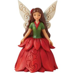 Enesco Jim Shore Poinsettia Fairy Figurine, 4.4 Inches