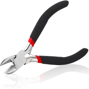 Billbotk Wire Cutters, Small Side Cutters Wire Cutting Tool Flush Cutting Pliers Wire Snips Plastic Nipper Tool for Crafts, Jewelry Making, Floral Wire, Zip Ties, Cable Ties