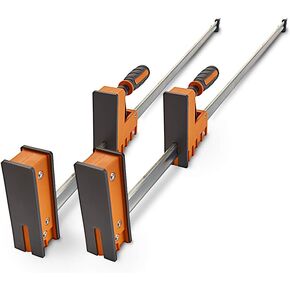Bora 50" Parallel Clamp Set, 2 Pack of Woodworking Clamps with Rock-Solid, Even Pressure, 571150T