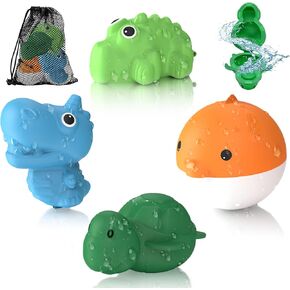 SOPPYCID Tonoviviy Silicone Water Balloons Summer Fun Outdoor Water Toys Games for Kids Adults Outside Play,Water Bomb Balloons Reusable (B-4 PCS)