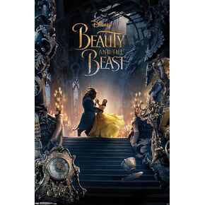 Trends International Disney Beauty And The Beast - Triptych 2 Wall Poster, 22.375" x 34", Unframed Version