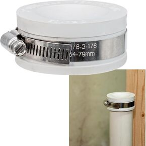 Fernco QC-102W 2-in. Qwik Cap Flexible PVC Pipe Cap Drain Waste and Vent, White