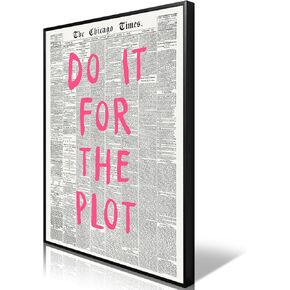 Osdfem What If It All Works Out Newspaper Wall Art Trendy Positive Affirming Poster Retro Newspaper Print Black and White Typography Poster Apartment Aesthetic Wall Decor 12x16inch Unframed