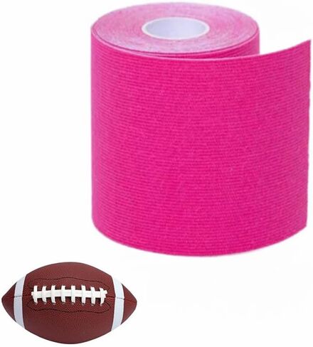4 Inches X 10.9 Yards Pink Turf Tape Football, Extra Wide, Latex Free Sport Tape, Ultra Sticky Athletic Tape, Waterproof & Flexible in Saudi Arabia
