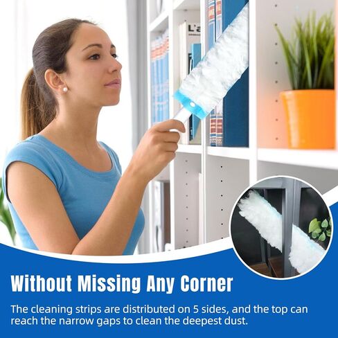 20 قطعة من عبوات منفضة الغبار للاستعمال مرة واحدة لنظام بونا للغبار عالي الأداء، منافض من الألياف الدقيقة شديدة التحمل لمقبض بونا القابل للتمديد، وإزالة الغبار وشعر الحيوانات الأليفة in Kuwait