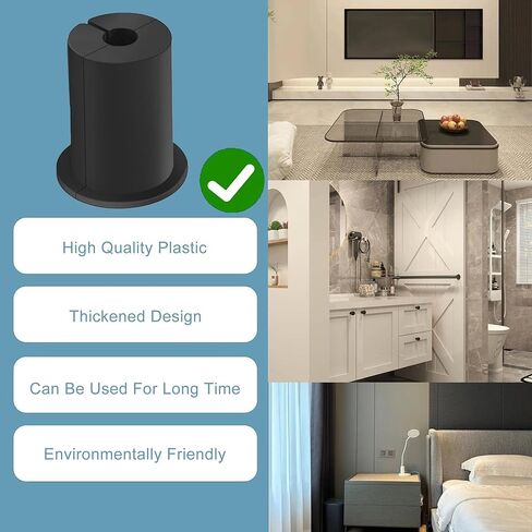 2 PCS Wall Bushing for Starlink Dishy Ethernet Cable, 1-Inch Starlink Cable Routing Kit Feed-Through Cable Bushing for Star Link Cable Grommet and Furniture Wire Holes (Black) in Saudi Arabia