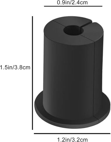 2 PCS Wall Bushing for Starlink Dishy Ethernet Cable, 1-Inch Starlink Cable Routing Kit Feed-Through Cable Bushing for Star Link Cable Grommet and Furniture Wire Holes (Black) in Saudi Arabia