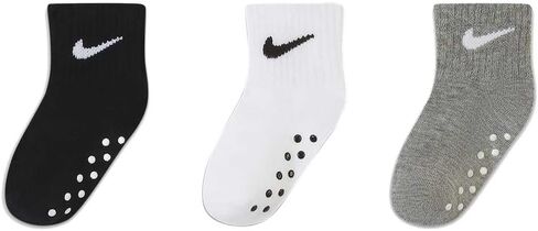 Nike Baby Boys' Toddler Kids Ankle Gripper Socks (3 Pairs) in Saudi Arabia