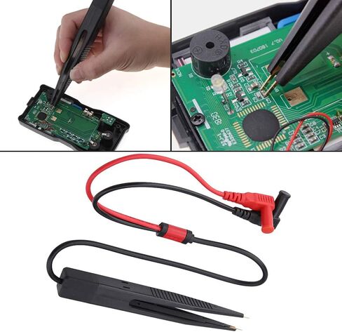 Jeanoko Chip Test Clip, Multimeter Clip, LCR Meter Capacitor Probe Meter Resistance Pen SMD Test Multimeter Clip Capacitance Inductor for Resistor Capacitor Inductors Multimeter in Saudi Arabia