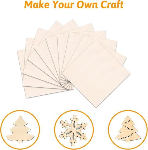 Balsa Wood Sheets, DOITEM 12Pcs Thin Wood Sheets Balsa Wood 1/16x4x8inch Wooden Blank for Cricut Maker Wood Craft Painting Engraved Model Making Projects in Saudi Arabia
