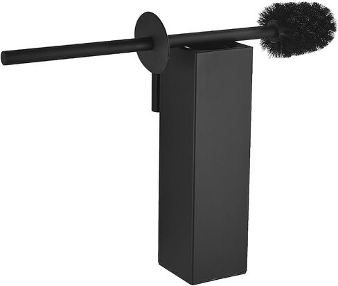 FVITA Toilet Brush Wall Mounted Toilet Brush with Holder Modern Toilet Bowl Brush Bathroom Brushed Gold Square in Saudi Arabia