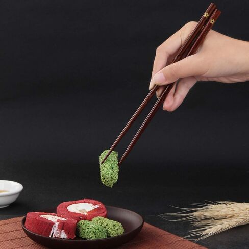 Japanese Natural Wood Chopstick Set Reusable Classic Style Chopsticks Non-slip Design Chop Sticks 5 Pairs Gift Set in Saudi Arabia