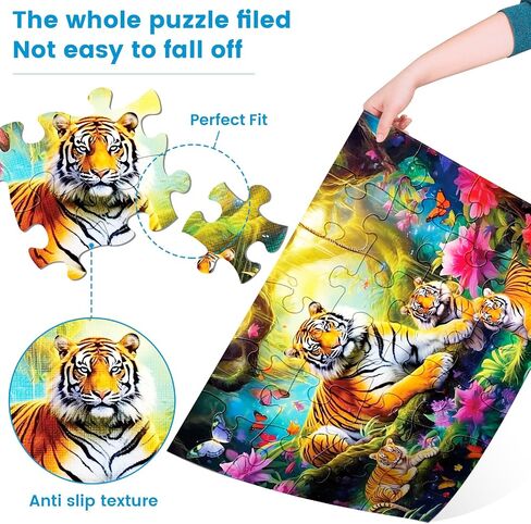 4 Packs 36 Large Piece Puzzle for Seniors - Dementia Puzzles for Elderly Adults,Alzheimer’s Puzzles Memory Cognitive Games for Elderly Seniors with 4 Storage Bags in Saudi Arabia