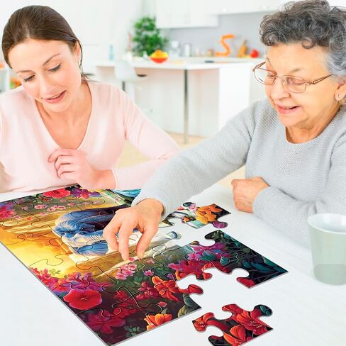 4 Packs 36 Large Piece Puzzle for Seniors - Dementia Puzzles for Elderly Adults,Alzheimer’s Puzzles Memory Cognitive Games for Elderly Seniors with 4 Storage Bags in Saudi Arabia