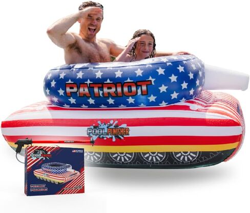 Float Factory’s Premium Inflatable Pool Float - Inflatable Tank Floatie w/Water Cannon That Blast Water up to 50 ft! - Durable Inflatable Pool Floats for Adults & Kids Ages 5+ in Saudi Arabia