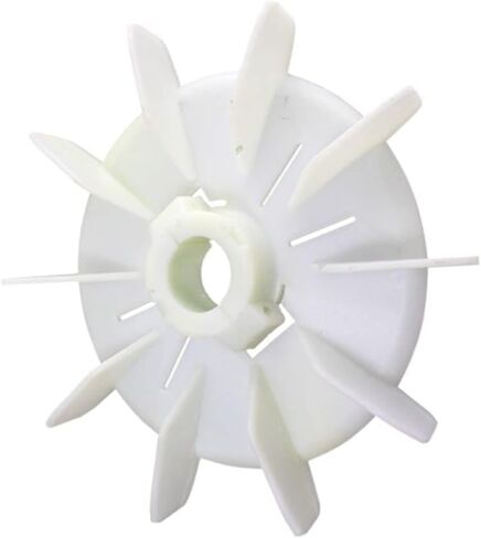 Motor Fan Blade Plastic Motor Fan Adjustable Motor 125mm Round Shape White Plastic 10 Vanes(YT71) in Saudi Arabia