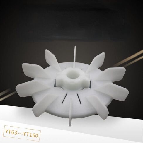 Motor Fan Blade Plastic Motor Fan Adjustable Motor 125mm Round Shape White Plastic 10 Vanes(YT71) in Saudi Arabia