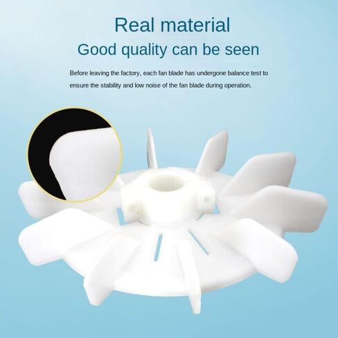 Motor Fan Blade Plastic Motor Fan Adjustable Motor 125mm Round Shape White Plastic 10 Vanes(YT71) in Saudi Arabia