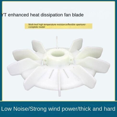 Motor Fan Blade Plastic Motor Fan Adjustable Motor 125mm Round Shape White Plastic 10 Vanes(YT71) in Saudi Arabia