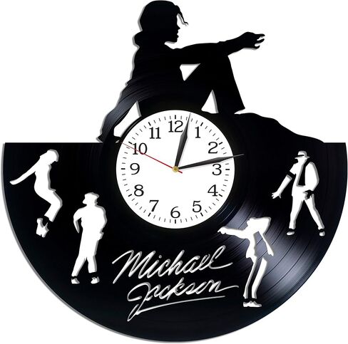 Vinyl Record Clock 12 Inch MJ Pop King in Saudi Arabia