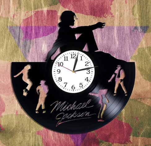 Vinyl Record Clock 12 Inch MJ Pop King in Saudi Arabia