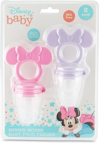 Disney Mickey and Minnie Teether with Fruit Feeder - Safe and Durable Design for Soothing Your Baby's Teething Pains in Saudi Arabia