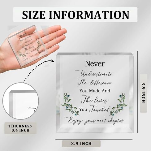 Inspirational Office Gift for Coworkers, Funny Coworker Gifts for Women Men Friends, Motivational Office Cubicle Desk Decor Acrylic,Little Reminders Sign, Positive Affirmations Office Decor in Saudi Arabia