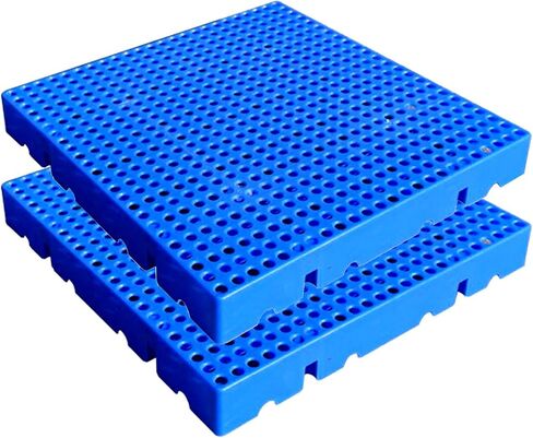 Plastic Pallet, Waterproof Storage Grid Pad, Lightweight Nestable Floor Pallets, 2pcs HDPE Breathable Grids Article Racks for Garage Supermarket Basement in Saudi Arabia