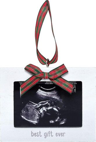 Kate & Milo Rustic Sonogram Christmas Tree Ornament, Baby Announcement Ornament, Ultrasound Picture Holiday Ornament, Baby's First Christmas, New and Expecting Parents Gift in Saudi Arabia
