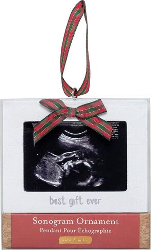 Kate & Milo Rustic Sonogram Christmas Tree Ornament, Baby Announcement Ornament, Ultrasound Picture Holiday Ornament, Baby's First Christmas, New and Expecting Parents Gift in Saudi Arabia
