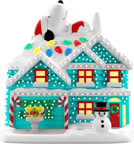 Hallmark Keepsake 2022, The Peanuts Gang The Merriest House in Town Musical Tabletop Decoration with Light for Christmas in Saudi Arabia