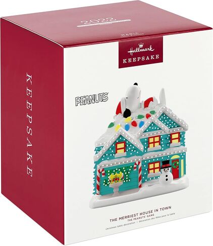 Hallmark Keepsake 2022, The Peanuts Gang The Merriest House in Town Musical Tabletop Decoration with Light for Christmas in Saudi Arabia