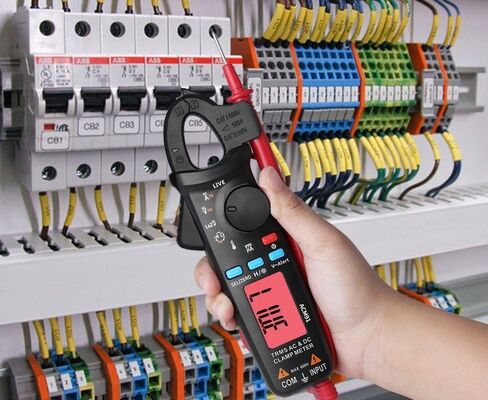 ACM91 Clamp Meter Digital AC/DC Current & Voltage Tester, True RMS Multimeter Tester 6000 Counts Auto Range, 100A 600V Amp Volt Meter with NCV LOZ, Storage Bag in Saudi Arabia