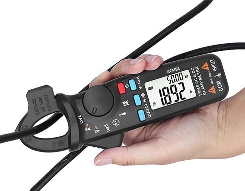 ACM91 Clamp Meter Digital AC/DC Current & Voltage Tester, True RMS Multimeter Tester 6000 Counts Auto Range, 100A 600V Amp Volt Meter with NCV LOZ, Storage Bag in Saudi Arabia