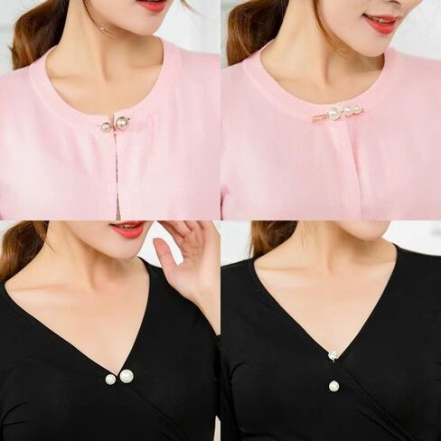 12 Pcs Pearl Brooch, Safety Pins for Clothes Fashion Brooches and Pins for Women, Dress Clips for Women Girls Clothing Dresses Decoration Accessories in Kuwait