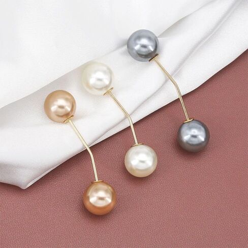 12 Pcs Pearl Brooch, Safety Pins for Clothes Fashion Brooches and Pins for Women, Dress Clips for Women Girls Clothing Dresses Decoration Accessories in Kuwait