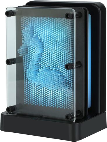متوهجة دبوس الفن 3D LED اللون تغيير المجلس الجدة النحت سطح المكتب الديكور للمنزل أو المكتب in Kuwait