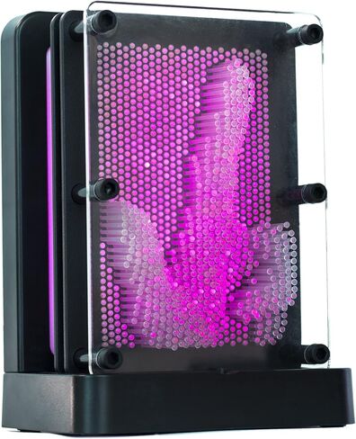 متوهجة دبوس الفن 3D LED اللون تغيير المجلس الجدة النحت سطح المكتب الديكور للمنزل أو المكتب in Kuwait