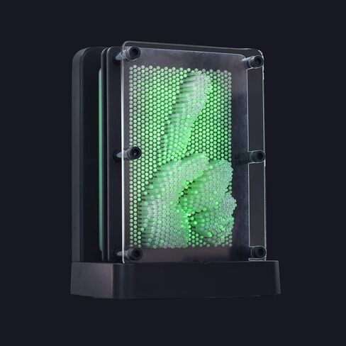 متوهجة دبوس الفن 3D LED اللون تغيير المجلس الجدة النحت سطح المكتب الديكور للمنزل أو المكتب in Kuwait