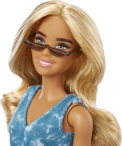 Barbie Ken Fashionistas Doll #162 with Rooted Brunette Hair Wearing Graphic Purple Top, Shorts & Yellow Shoes, Toy for Kids 3 to 8 Years Old in Saudi Arabia